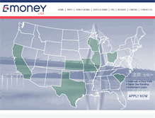 Tablet Screenshot of emoneyusa.com